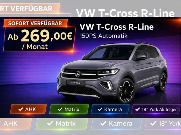 Volkswagen T-Cross 150PS DSG R-Line AHK | Matrix | Kamera bild
