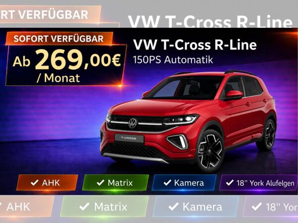 Volkswagen T-Cross 150PS DSG R-Line AHK | Matrix | Kamera bild