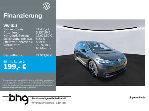 Volkswagen ID.3 Pro 1-Gang-Automatik *NAVI*ACC*LED* bild 2