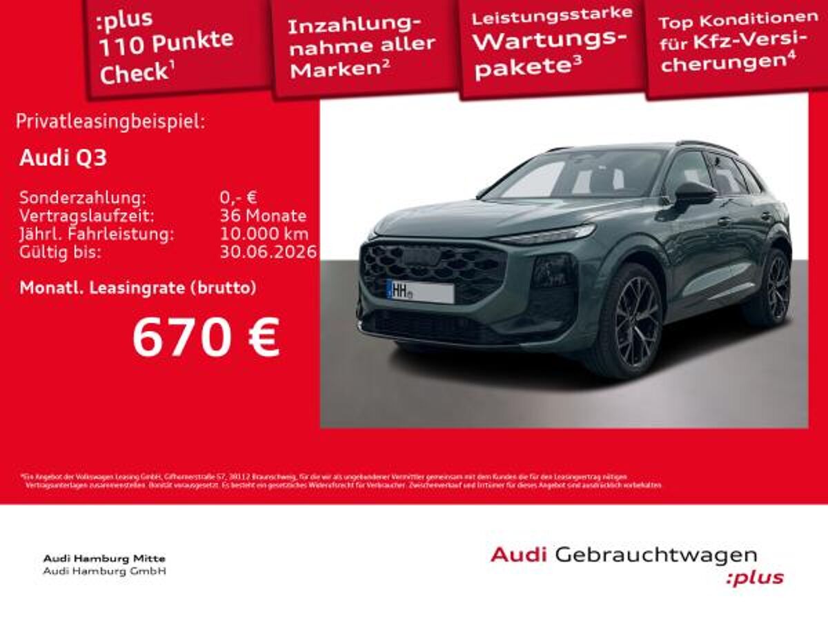 Audi Q3 TFSI S tronic S line AHK Matrix OLED Pano bild
