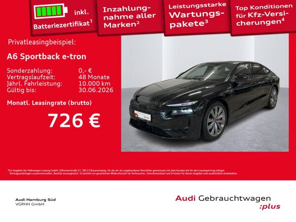 Audi A6 e-tron A6 Sportback e-tron performance S-LINE/B&O/PANO bild