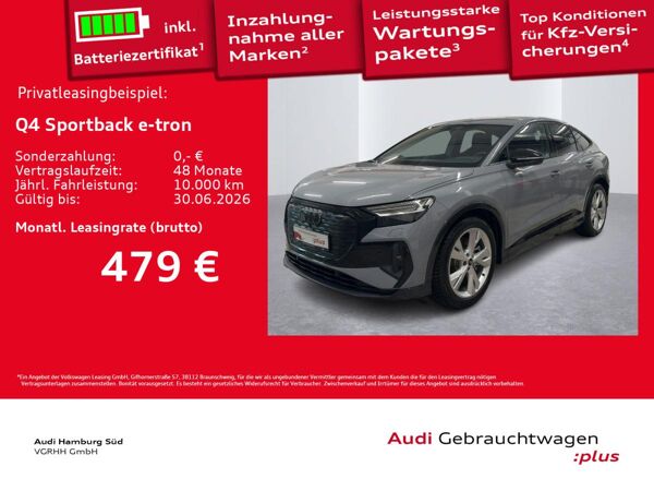 Audi Q4 e-tron Q4 Sportback e-tron 45 S LINE/MATRIX/ACC/AHK bild 1