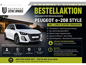 Peugeot 208 ELEKTRO STYLE 136 *BESTELLAKTION*BITTE TEXT GENAU LESEN* Peugeot 208 ELEKTRO STYLE 136 *BESTELLAKTION*BITTE TEXT GENAU LESEN*
