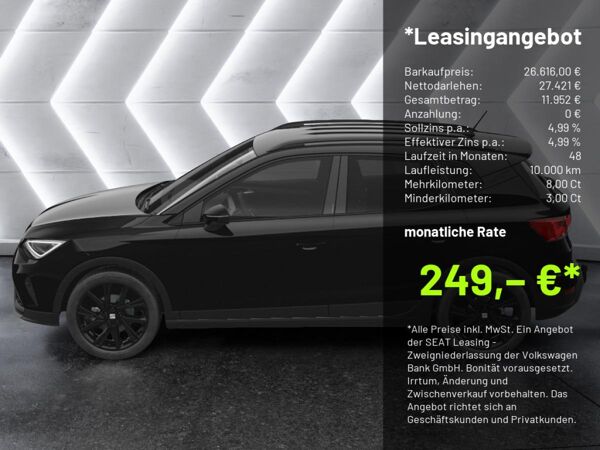 Seat Arona 1.0 TSI DSG FR Black Edition - AHK ACC LED *SN795* bild 3