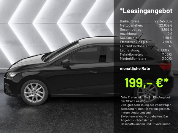 Seat Ibiza 1.0 TSI DSG FR KLIMA KEYLESS PDC SHZ LED *SN575* bild 3