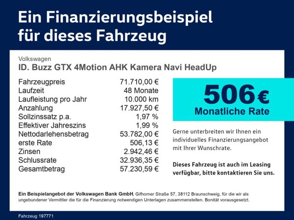 Volkswagen ID.Buzz ID. Buzz GTX 4Motion AHK Kamera Navi HeadUp LED bild 3