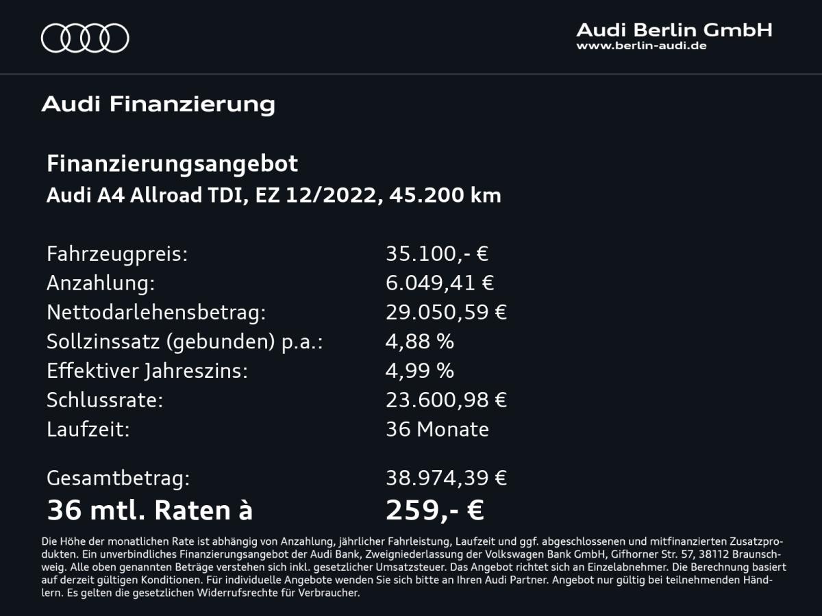 Audi A4 allroad quattro 40 TDI S tr. LED AHK RFK NAVI bild 2