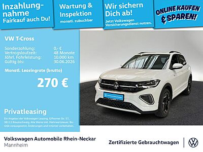 Volkswagen T-Cross 1.0 TSI R-Line DSG GAR 2030 Navi PDC Matrix LED uvm
