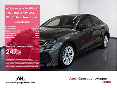 Audi A3 Limousine 30 TFSI S line S-tronic Navi ACC RFK Optik schwarz plus