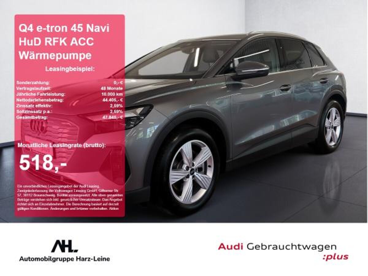 Audi Q4 e-tron 45 Navi HuD RFK ACC Wärmepumpe ACC AUT bild