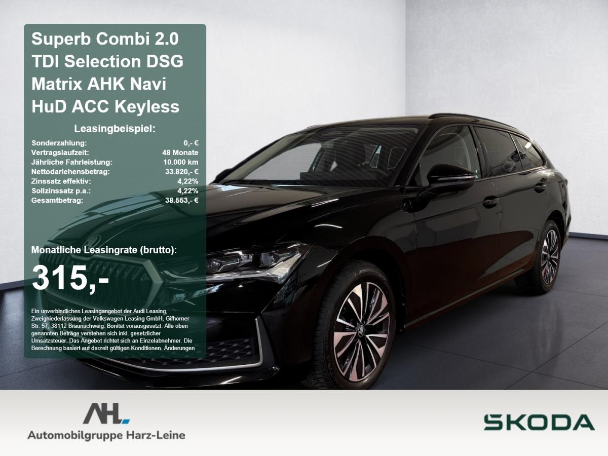 Skoda Superb Combi 2.0 TDI Selection DSG Matrix AHK Navi HuD ACC Keyless bild
