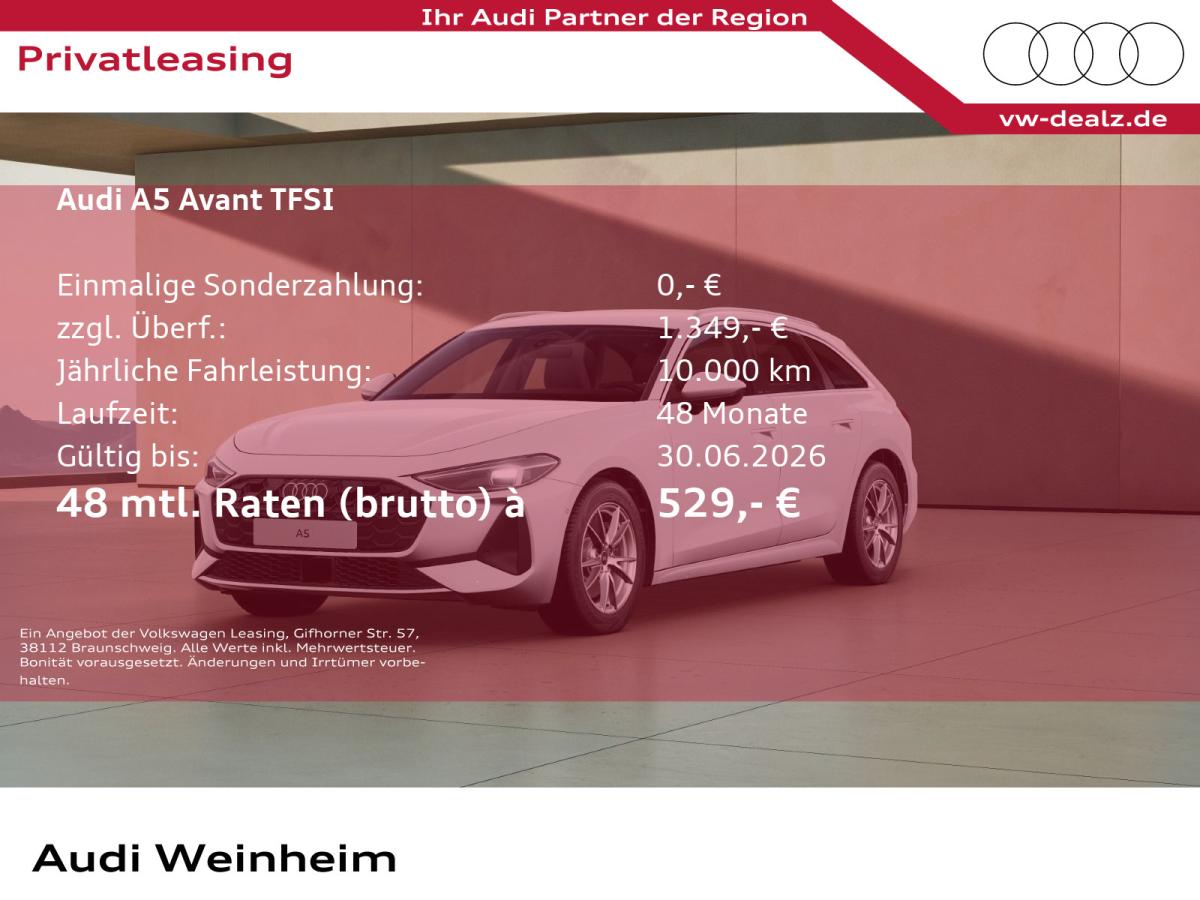 Audi A5 Avant TFSI S tronic Klima Navi ACC PDC Kamera bild