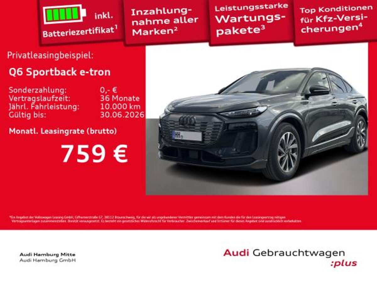 Audi Q6 e-tron Q6 Sportback e-tron performance S line AHK bild