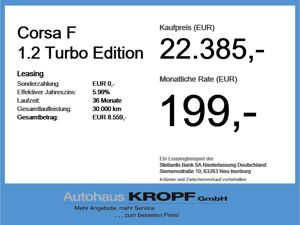 Opel Corsa F 1.2 Turbo Edition LED+SHZ+Winterp.+PDC bild 4