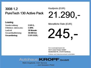 Peugeot 3008 1.2 PureTech 130 Active Pack LED+2xKlima+LM bild 4