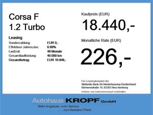 Opel Corsa F 1.2 Turbo *LED+SHZ+PDC+Allwetter+Navi* bild 4