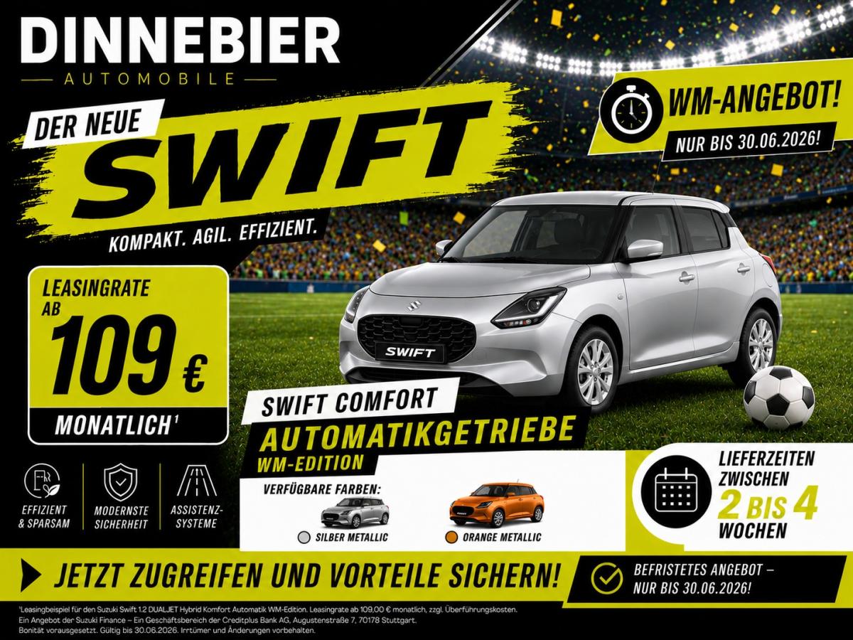 Suzuki Swift "Comfort" WM-Edition inkl. Automatikgetriebe bild
