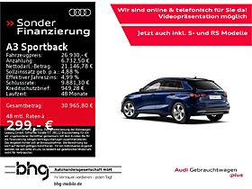 Audi A3 Sportback 30 TFSI gültig ab dem 05.06, LED,Audi Connect