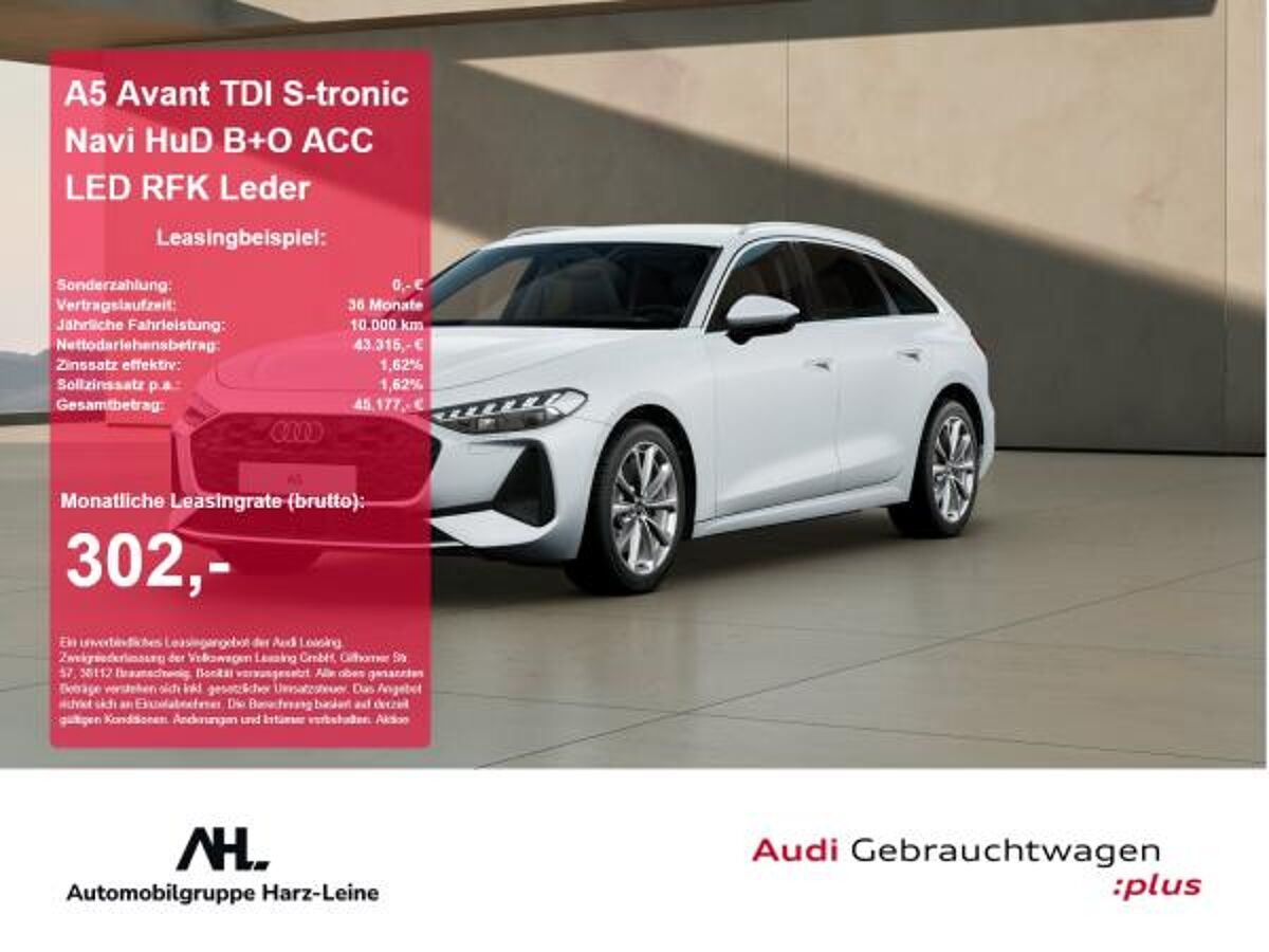 Audi A5 Avant TDI S-tronic Navi HuD B+O ACC LED RFK Leder bild