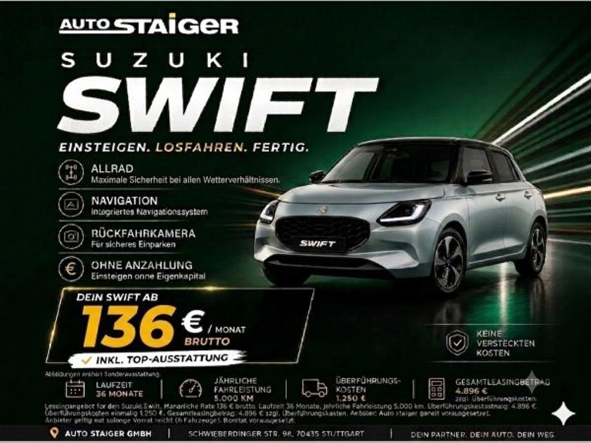 Suzuki Swift #Comfort#ALLRAD🔥KNALLER-Angebot🔥 Top-Ausstattung bild