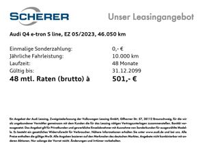 Audi Q4 e-tron 82 kWh *S-Line* Pano AHK Navi RFK SHZ SOH 98% bild 2