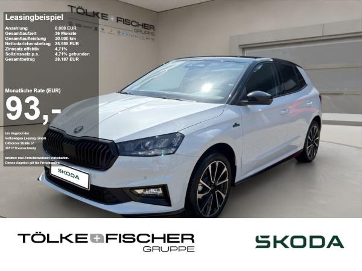 Skoda Fabia SOFORT VERFÜGBAR! 1.0 TSI Monte Carlo ACC AUT Kam. Navi LED bild