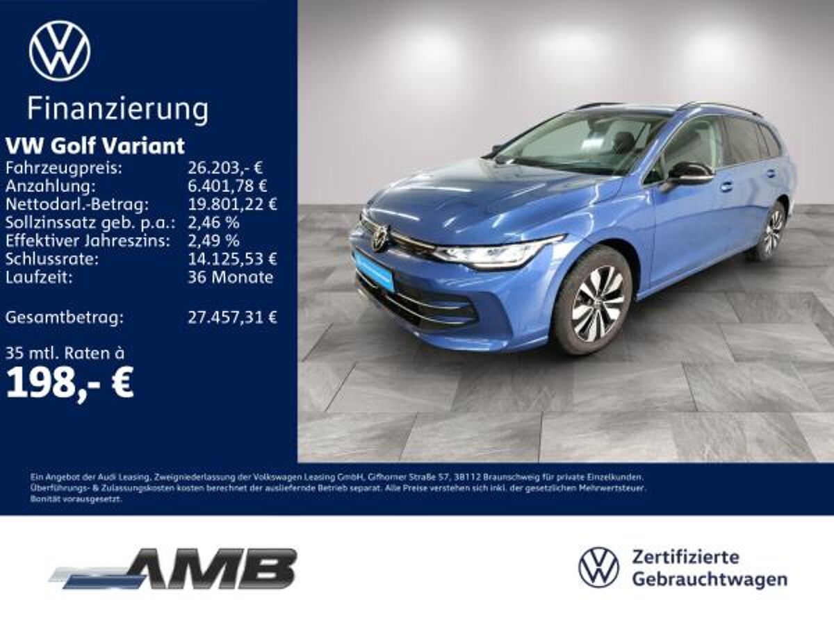 Volkswagen Golf Variant Goal 1.5 TSI AHK/Standhzg/01.30Garantie bild