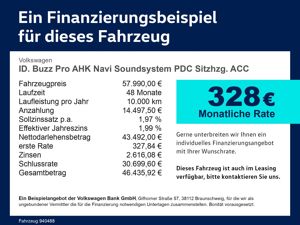 Volkswagen ID.Buzz ID. Buzz Pro AHK Navi Soundsystem PDC Sitzhzg. ACC bild 3