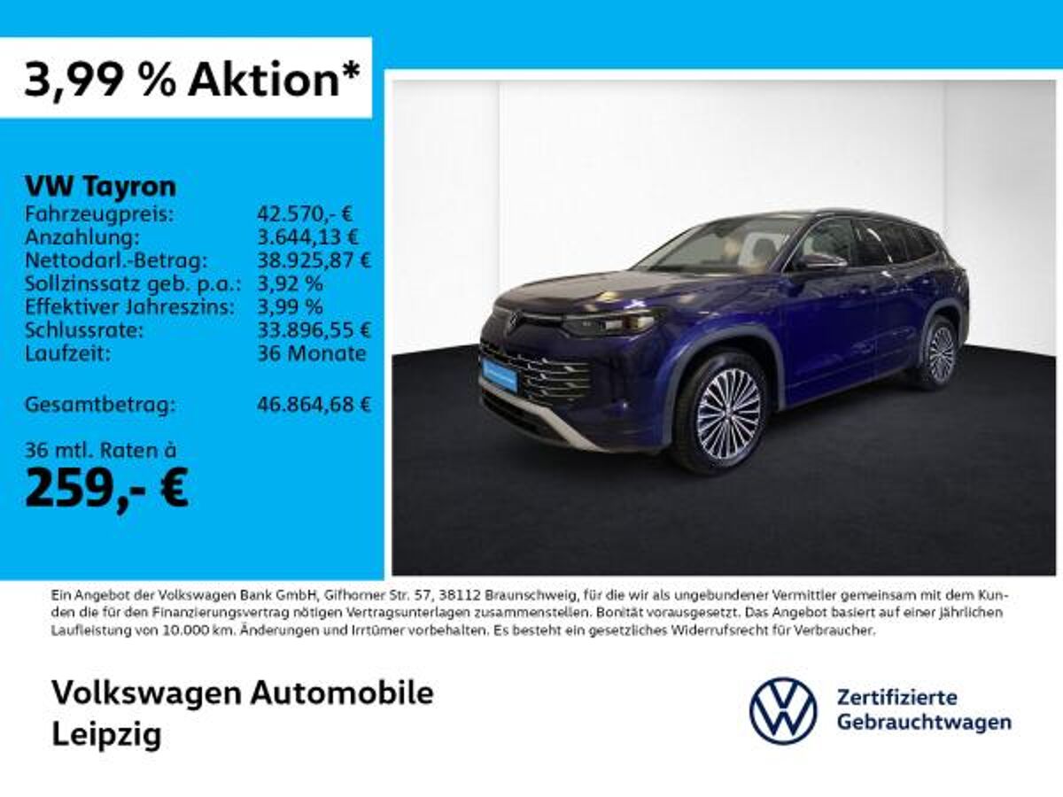 Volkswagen Tayron 1.5 TSI eHybrid Elegance *AHK*ACC*DSG*HuD bild