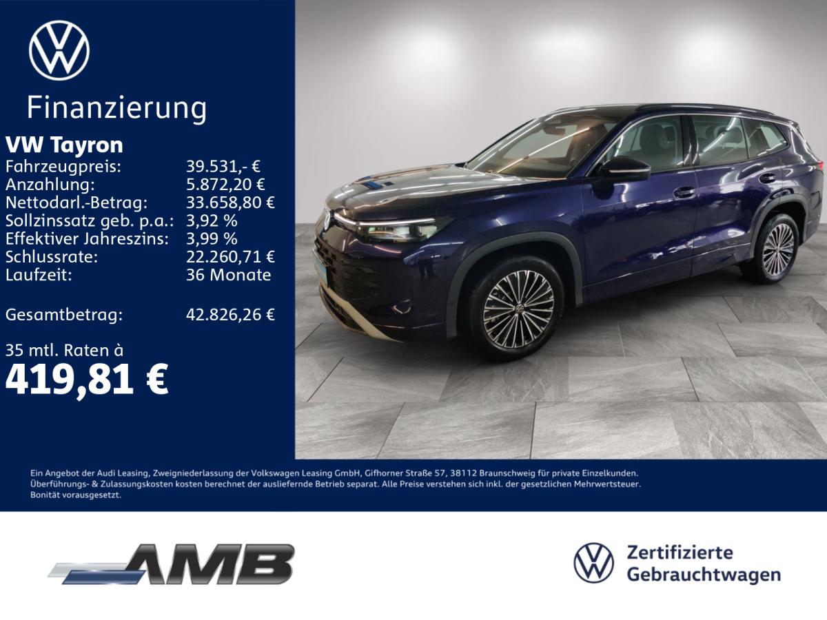 Volkswagen Tayron Life 2.0 TDI AHK/LED/Standhzg/bis05.30Garantie bild