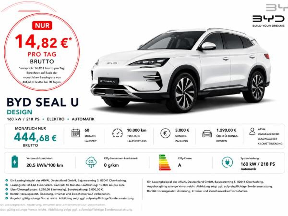 BYD Seal U Design⚠️**3.000€ Förderung**⚠️ | Panorama I Lenkradheizung I Head-Up bild