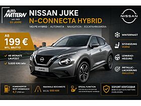 Nissan Juke N-Connecta Hybrid | Winterpaket | Navigation | Sitzheizung | Lenkradheizung | Rückfahrkamera Nissan Juke N-Connecta Hybrid | Winterpaket | Navigation | Sitzheizung | Lenkradheizung | Rückfahrkamera