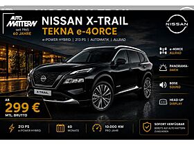 Nissan X-Trail TEKNA e-4ORCE | Panorama | Bose | Head-Up Display | 213 PS | Nissan X-Trail TEKNA e-4ORCE | Panorama | Bose | Head-Up Display | 213 PS |