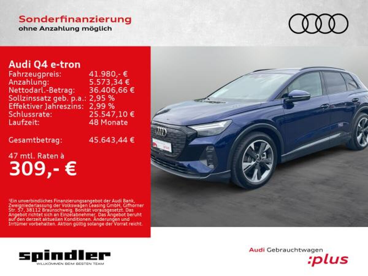 Audi Q4 e-tron advanced 45/ Standklima, LED, AHK, ACC bild