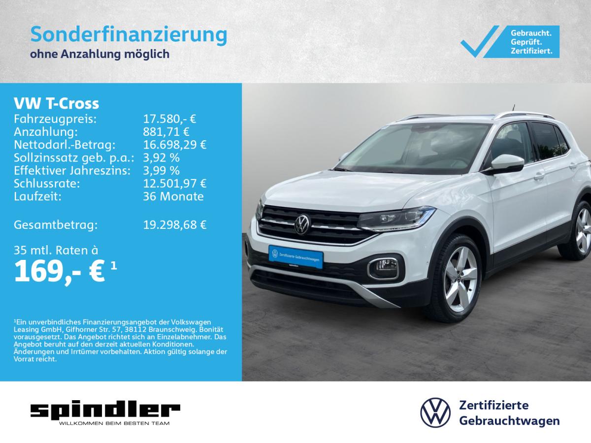 Volkswagen T-Cross Style 1.0 TSI / CarPlay, ParkAssist, LED bild