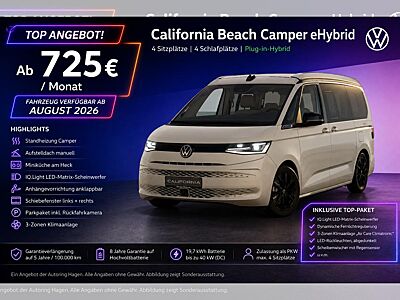 Volkswagen California Beach Camper Plug-In 4Motion eHybrid