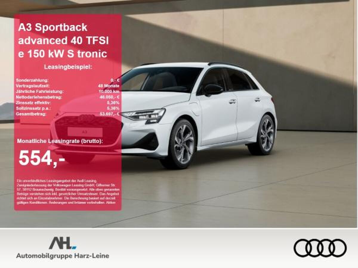 Audi A3 Sportback advanced 40 TFSI e S tronic bild