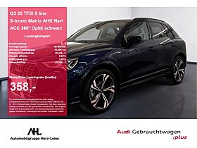 Audi Q3 35 TFSI S line S-tronic Matrix AHK Navi ACC 360° Optik schwarz plus Audi Q3 35 TFSI S line S-tronic Matrix AHK Navi ACC 360° Optik schwarz plus