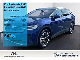 Volkswagen ID.4 Pro Matrix AHK Pano HuD Navi H+K Wärmepumpe