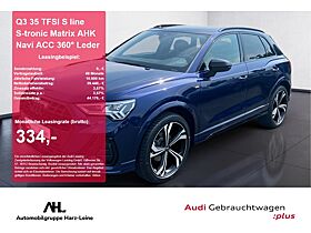 Audi Q3 35 TFSI S line S-tronic Matrix AHK Navi ACC 360° Leder