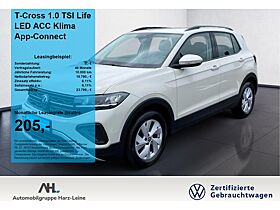 Volkswagen T-Cross 1.0 TSI Life LED ACC Klima App-Connect Volkswagen T-Cross 1.0 TSI Life LED ACC Klima App-Connect