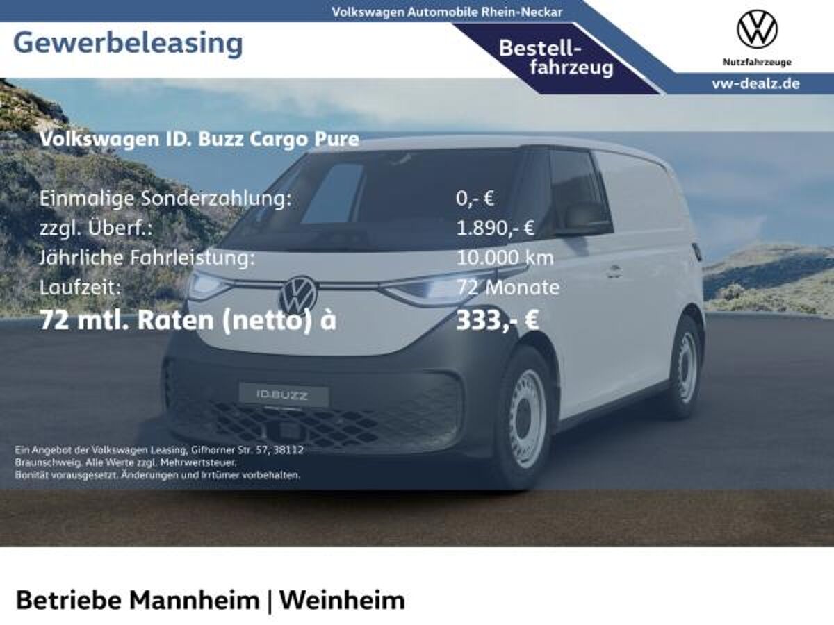 Volkswagen ID.Buzz Cargo ID. Buzz Cargo Pure LED PDC Holzboden Klima uvm bild