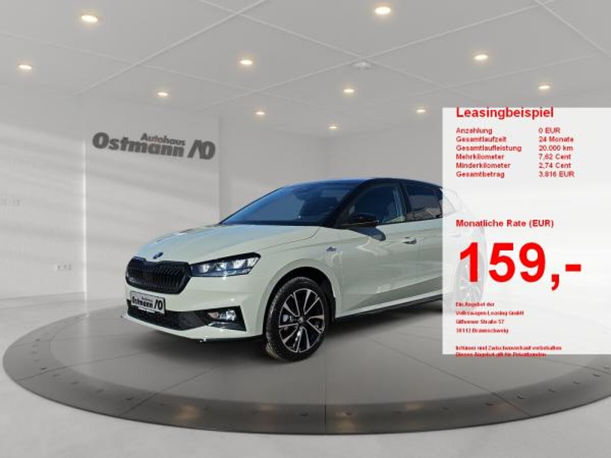 Skoda Fabia 1.0 TSI Monte Carlo Kam. KeyLess KlimaA LM bild