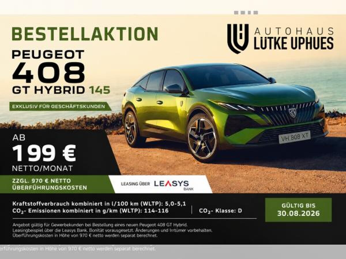 Peugeot 408 HYBRID 145 GT *BESTELLAKTION* bild