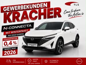 Nissan Qashqai N-CONNECTA *Gewerbekracher* weiß 158 PS Autom. 360 Grad el. Heckklappe bild 1