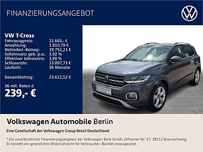 Volkswagen T-Cross 1.0 TSI DSG Style Navi LED SHZ ACC PDC