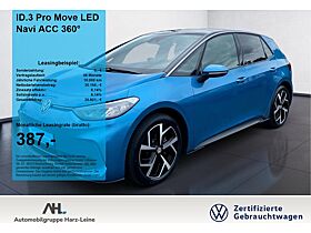 Volkswagen ID.3 Pro Move LED Navi ACC 360° 2xKlima 360 ACC Volkswagen ID.3 Pro Move LED Navi ACC 360° 2xKlima 360 ACC