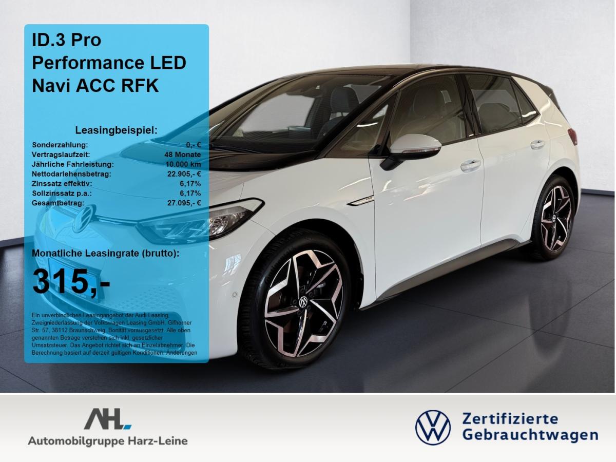 Volkswagen ID.3 Pro Performance LED Navi ACC RFK 2xKlima LM bild