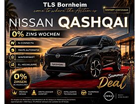 Nissan Qashqai N-CONNECTA *Gewerbekracher* schwarz 158 PS Autom. 360 Grad el. Heckklappe
