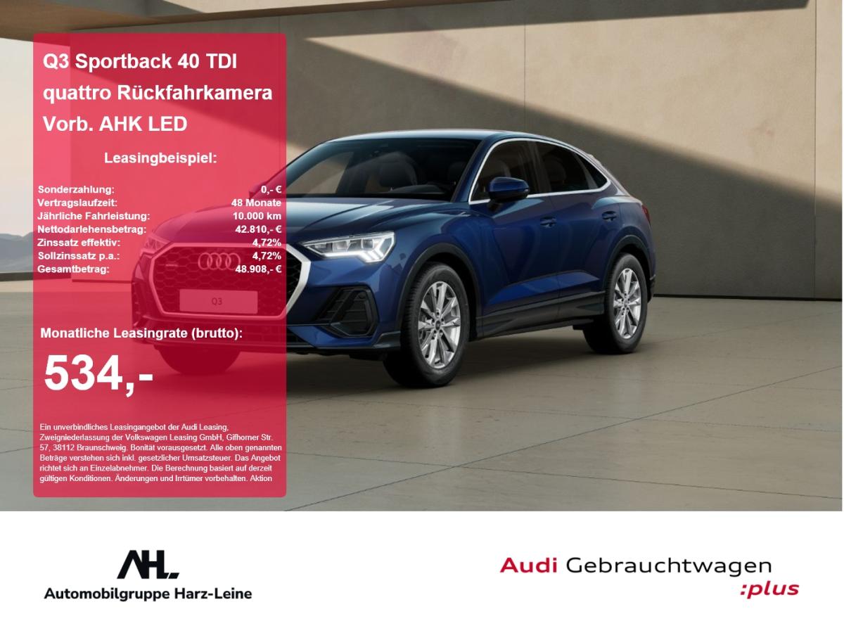 Audi Q3 Sportback 40 TDI quattro Rückfahrkamera Vorb. AHK LED bild